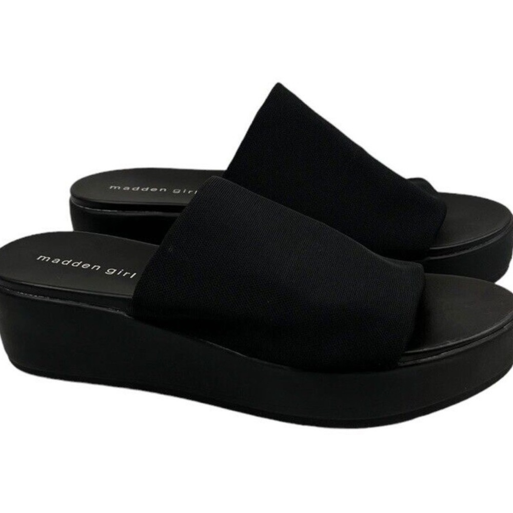 Madden Girl Black Platform Sandals